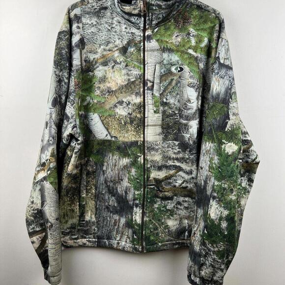Vintage Mossy Oak Full Zip Fleece Men’s XL Hunting Camo - Picture 1 of 7
